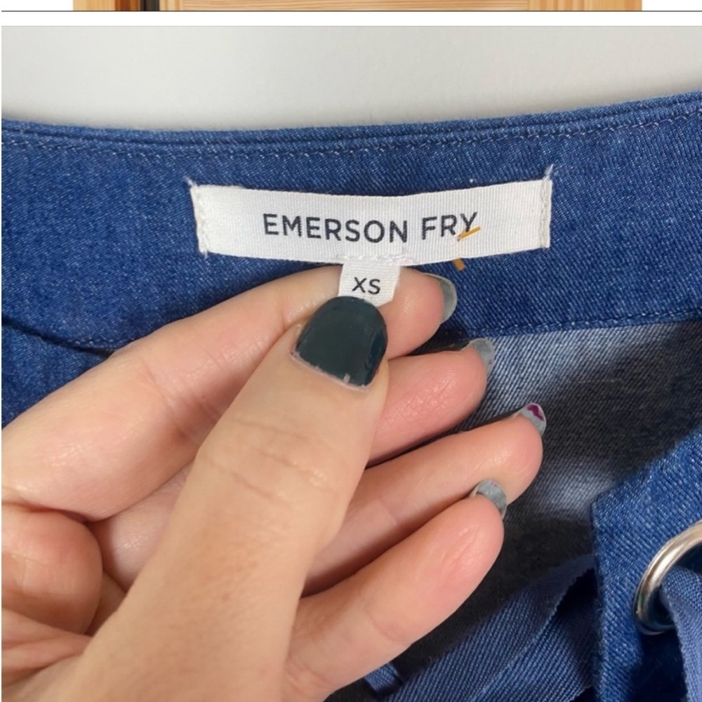 Emerson Fry Blue Mini Dress - Picture 4 of 4